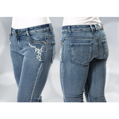 WILD CHILD - Ladies Jeans Angel (smooth back pocket, sparkle and detail on front) SIZE 6 and 12 Left! 