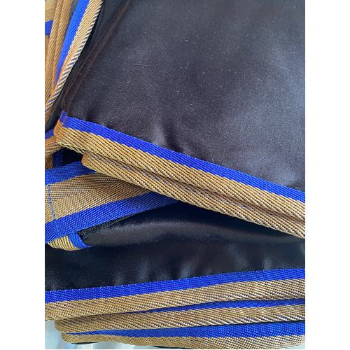 Show Set - Black with Blue and Gold dual binding,, completely lined 6'3 & 6'6 Only